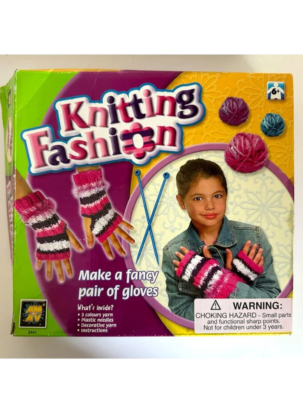 Knitting Kit for Beginners, Kids & Adults Make a Pair of Gloves w/All Supplies